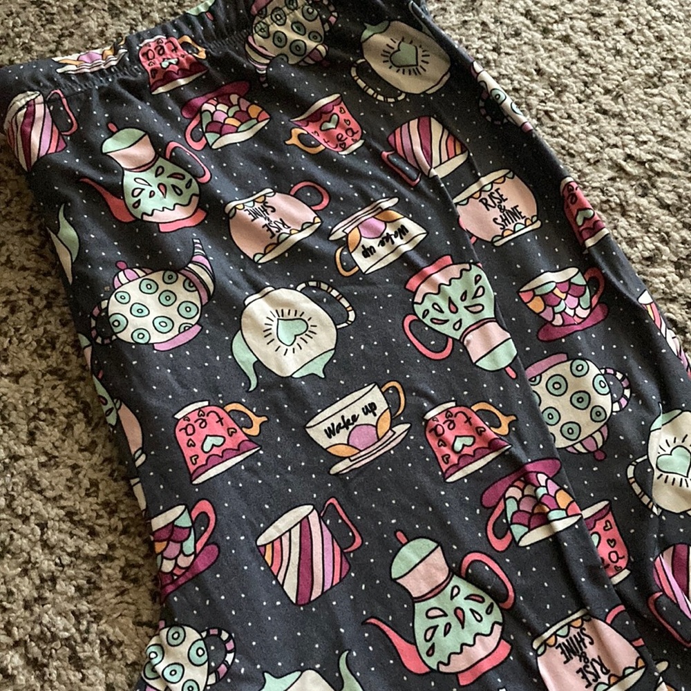 Coffee mom pants, loungewear, long sleeve